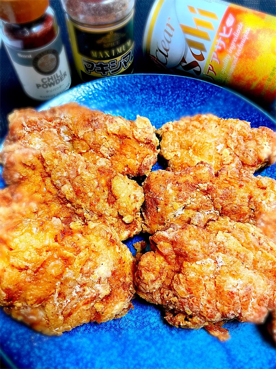 からあげビールさんの料理 【節約レシピ】ビールが進む♪旨辛マキシマムフライドチキン|sucreroomさん