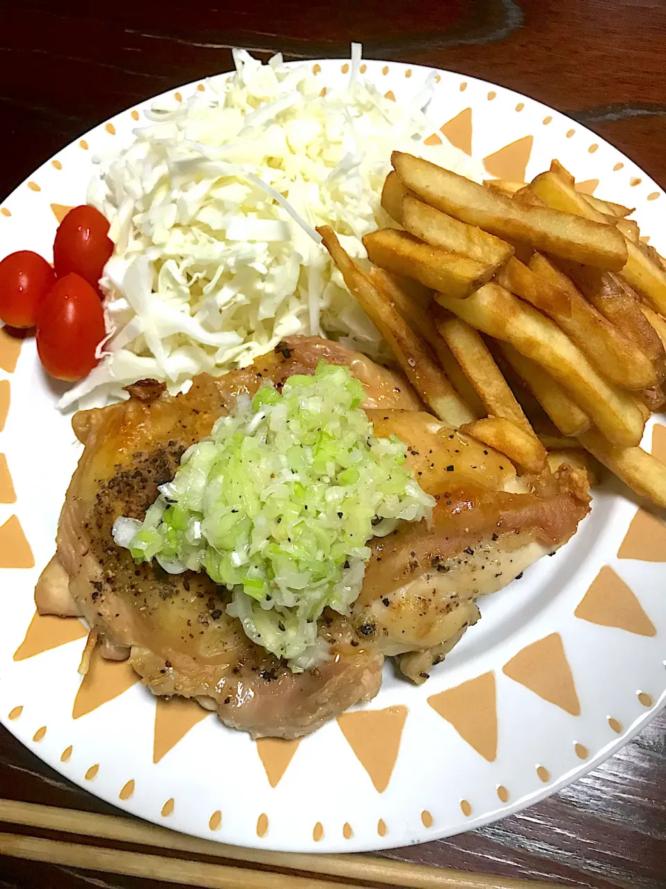 チキンステーキな晩御飯|ちーさん