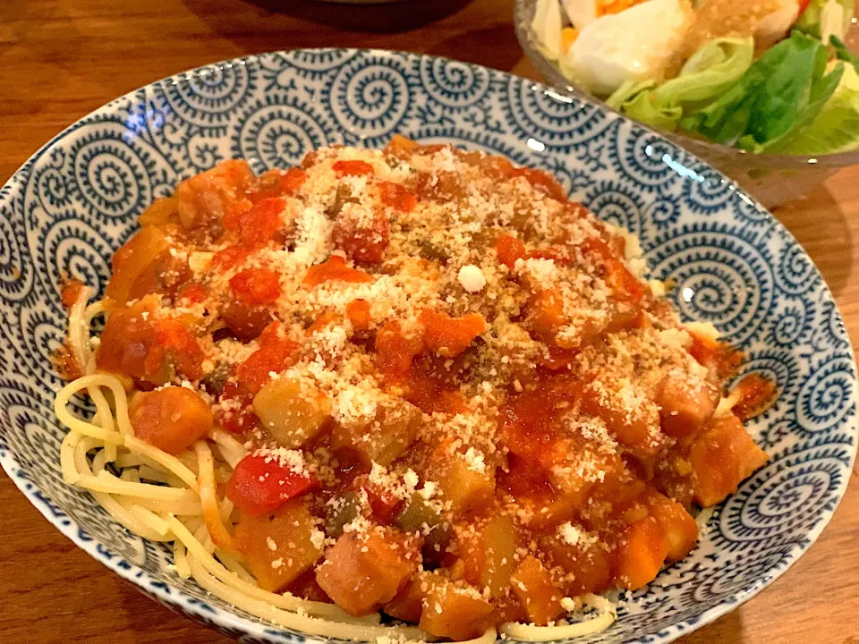 ミネストローネ風トマトパスタ🍅|ふくすけ食堂さん