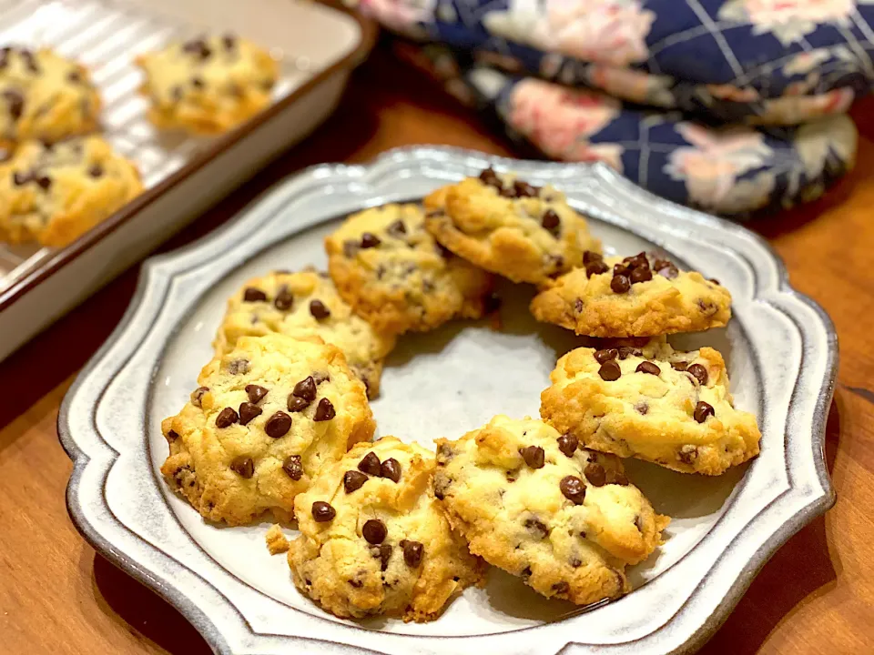 Snapdishの料理写真:サクサク☆アメリカンチョコチップクッキー🍪|まめすけ。さん