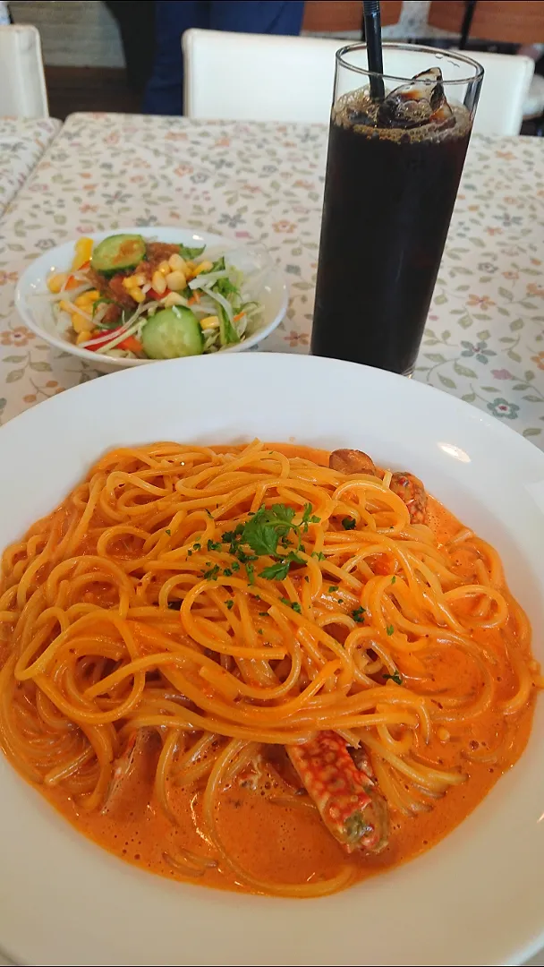 蟹トマトクリームパスタ🍝|ユミさん