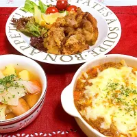 ラザニア＆ポトフ＆唐揚げ|まろんさん