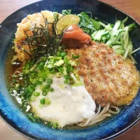 Snapdishの料理写真:ねばねば ぶっかけそば|りょんきちさん