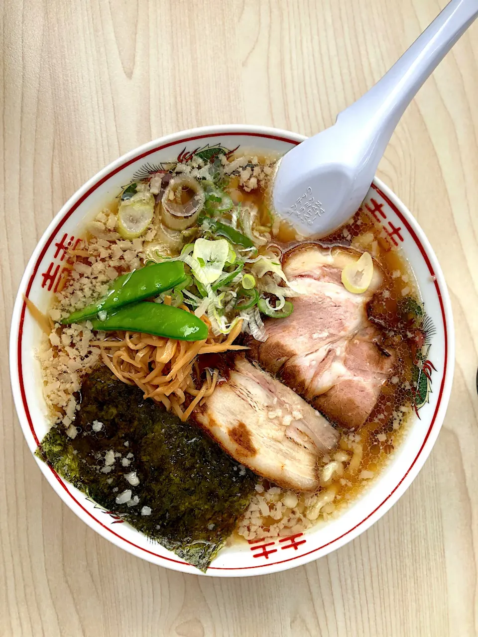 Snapdishの料理写真:出張先で朝ラー　あごだしラーメン　小　¥600 @仙台　太平楽|BUBUさん