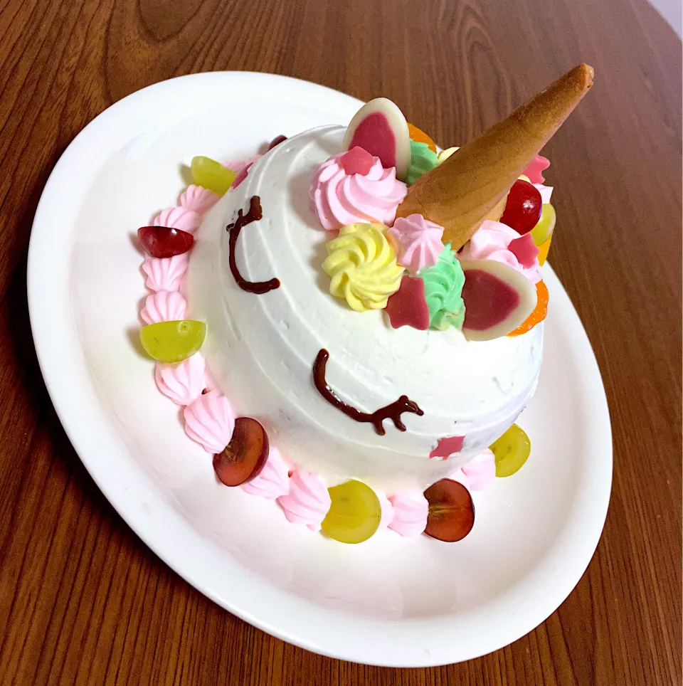 Snapdishの料理写真:ユニコーンケーキ🦄|hirocoさん