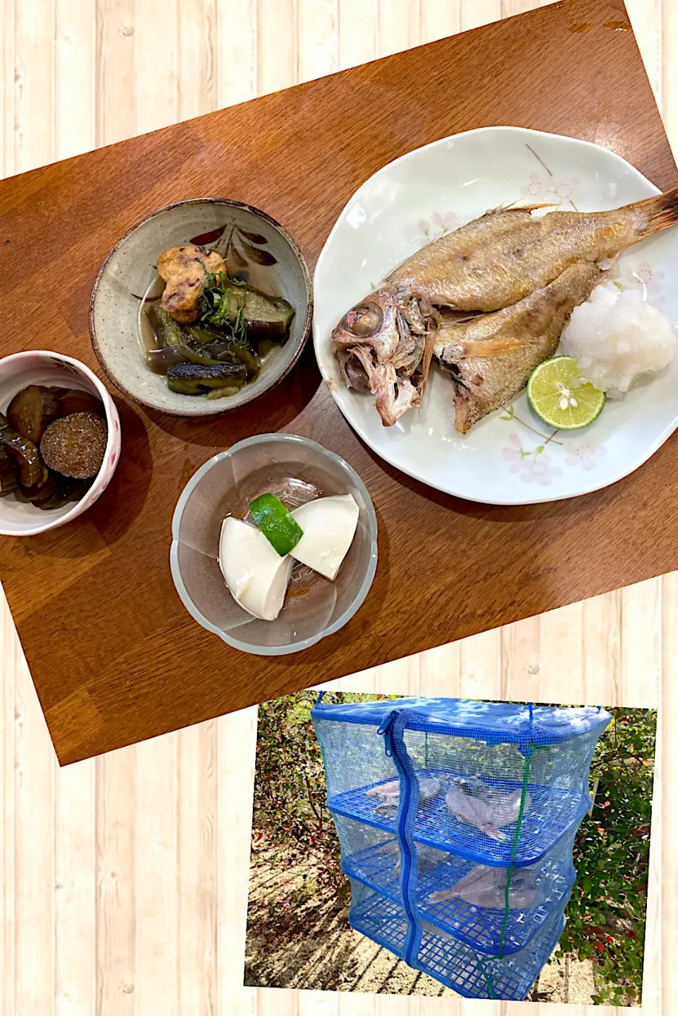 Snapdishの料理写真:手作り一夜干しで休日Lunch🐟|sakuramochiさん