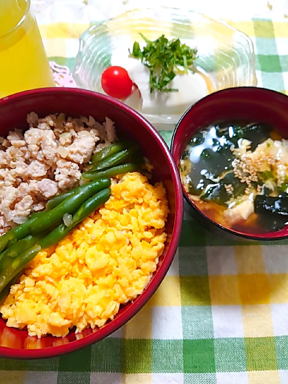 三色丼です|🍒ふみりん🍒さん