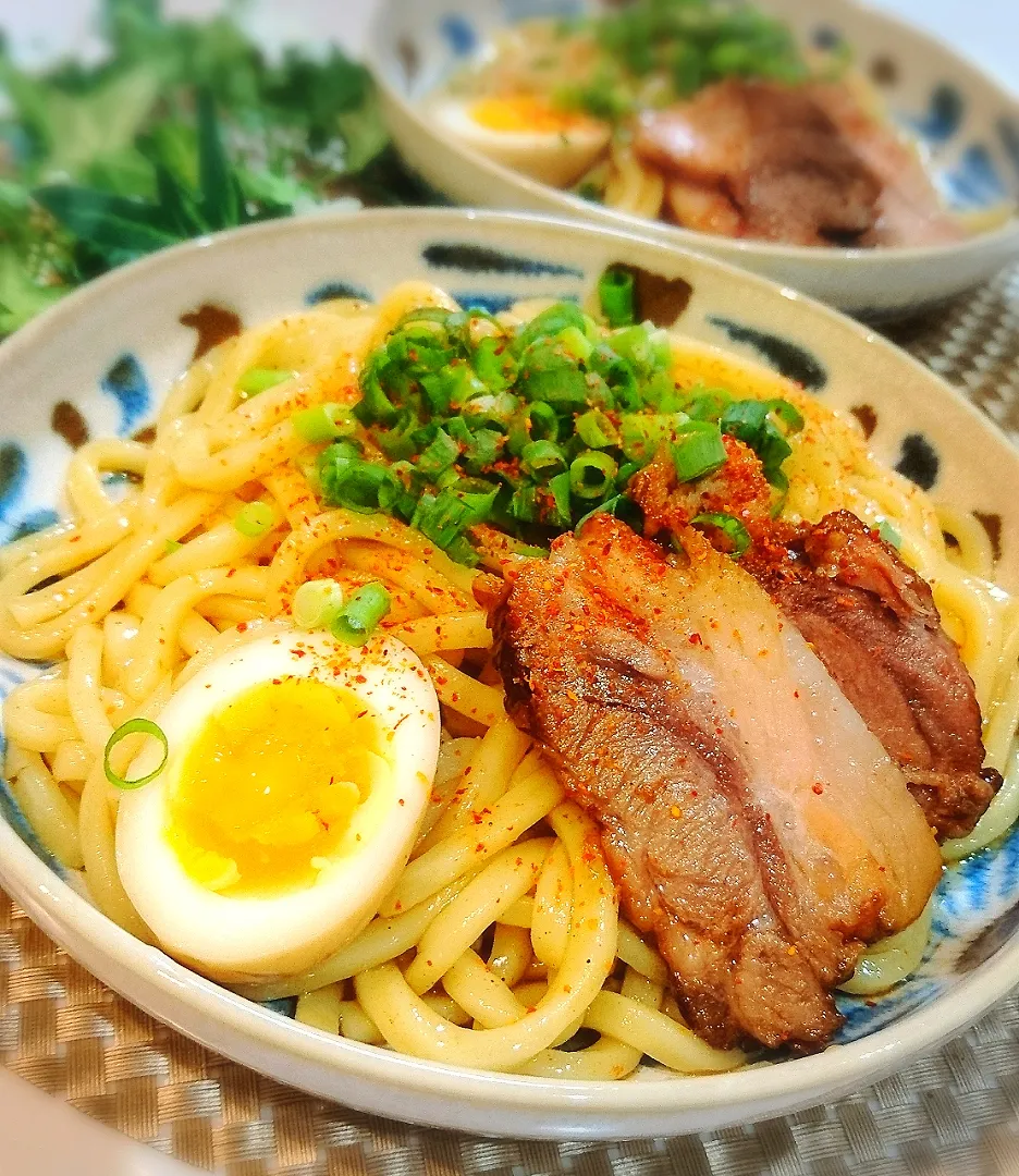 魚介とんこつ醤油冷やしうどん|ポコさん