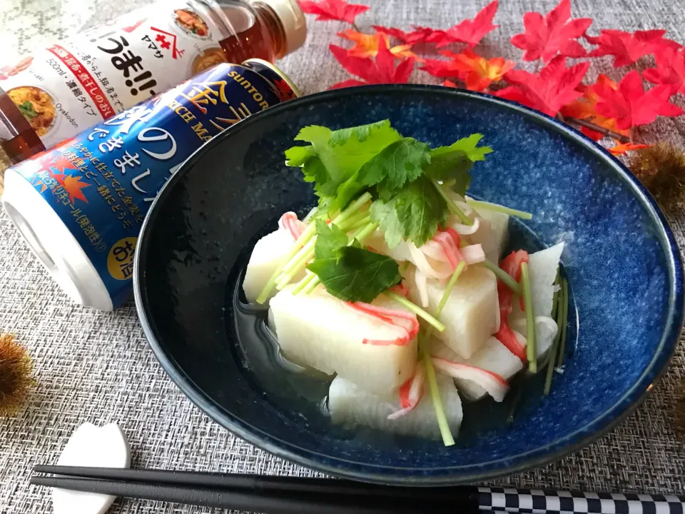 おかちさんの料理 長芋とかにかまのこれうまあっさり煮🍀|まなまな♡さん