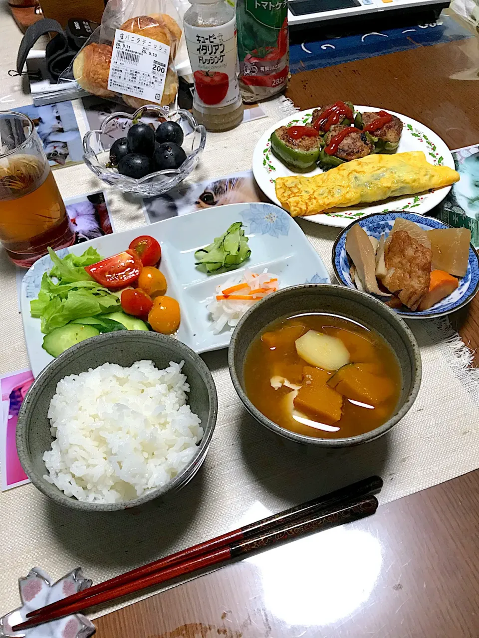 Snapdishの料理写真:ご実家ごはん　昼ごはん|sayaさん