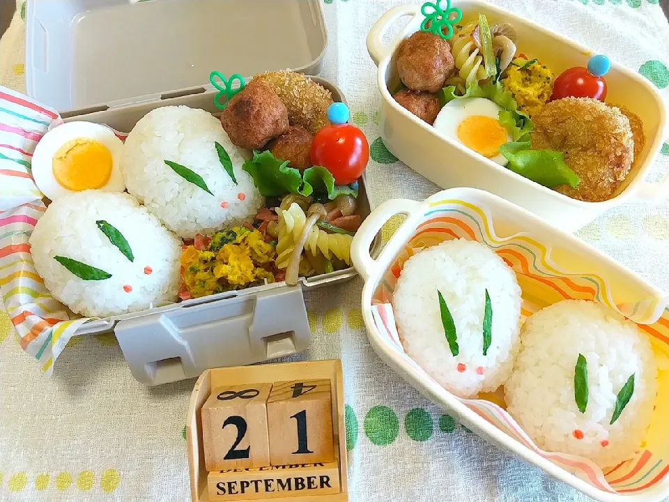 Snapdishの料理写真:🍱今日の息子達のお弁当|tomoさん