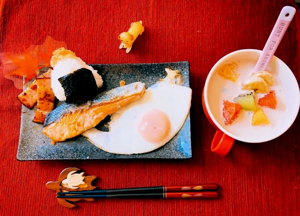 Snapdishの料理写真:秋の朝食|花玉子さん