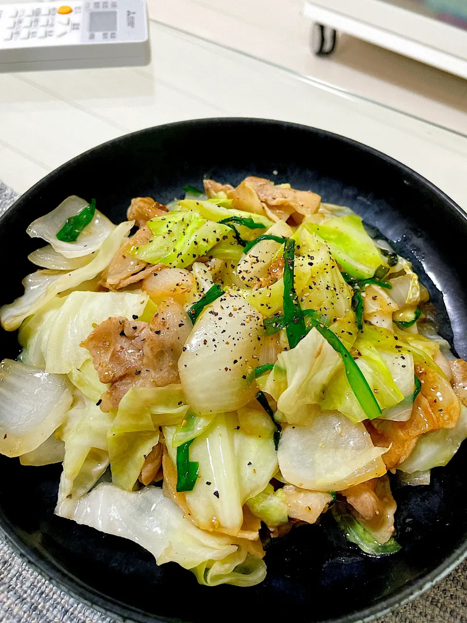 野菜炒め定食風の野菜炒め|ぴっとさん