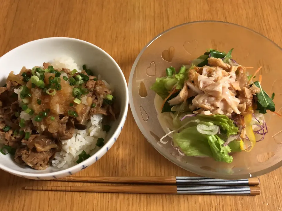 おろし牛丼&レモン素麺|ここなりさん