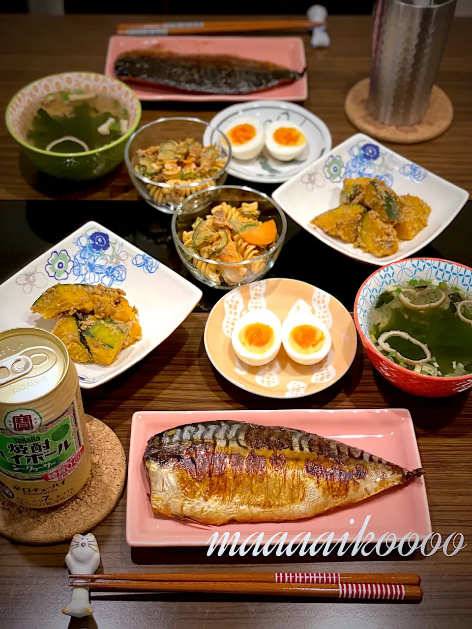 Snapdishの料理写真:簡単手抜きおつまみ🐟🥚🎃|マイコさん