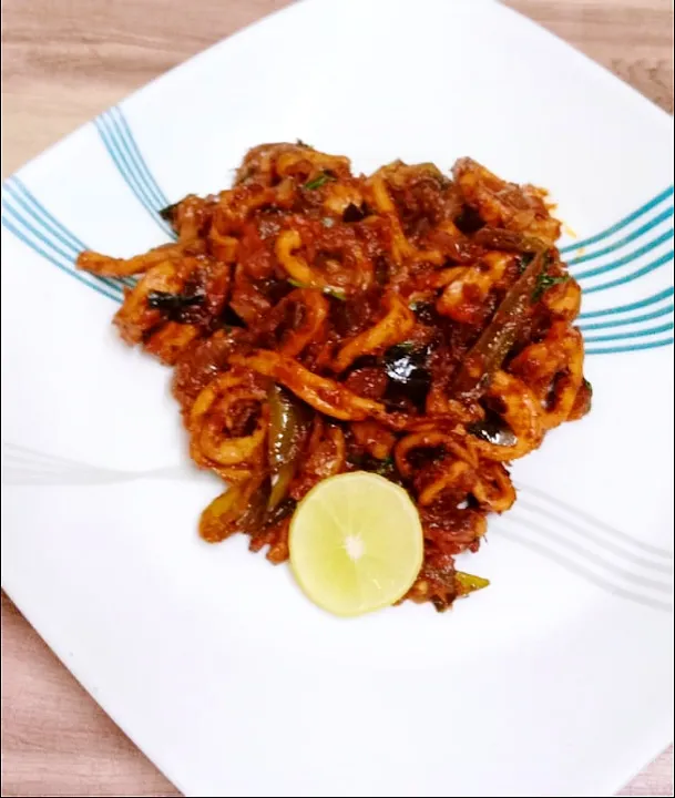 Indian style squid masala.|Yohann Hansenさん