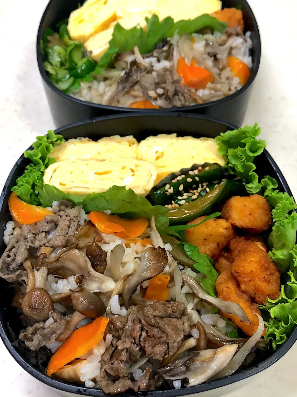 牛ごぼうの炊き込みご飯弁当|teteさん