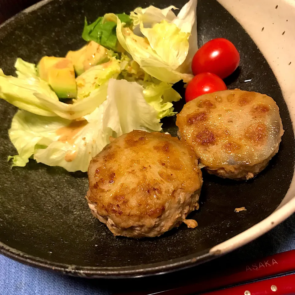 レンコンの挟み焼き|あさかさん