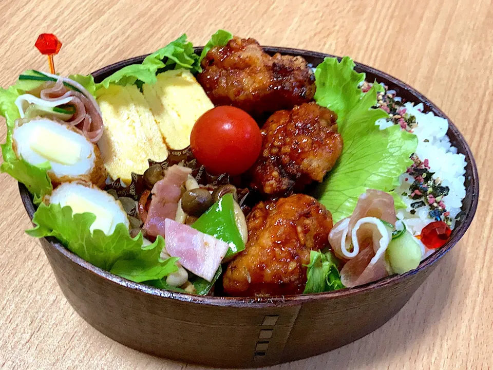 ヤンニョムチキン弁当|ちかちかさん