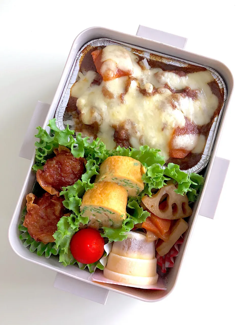 チーズカレードリア弁当♪|ikumonさん