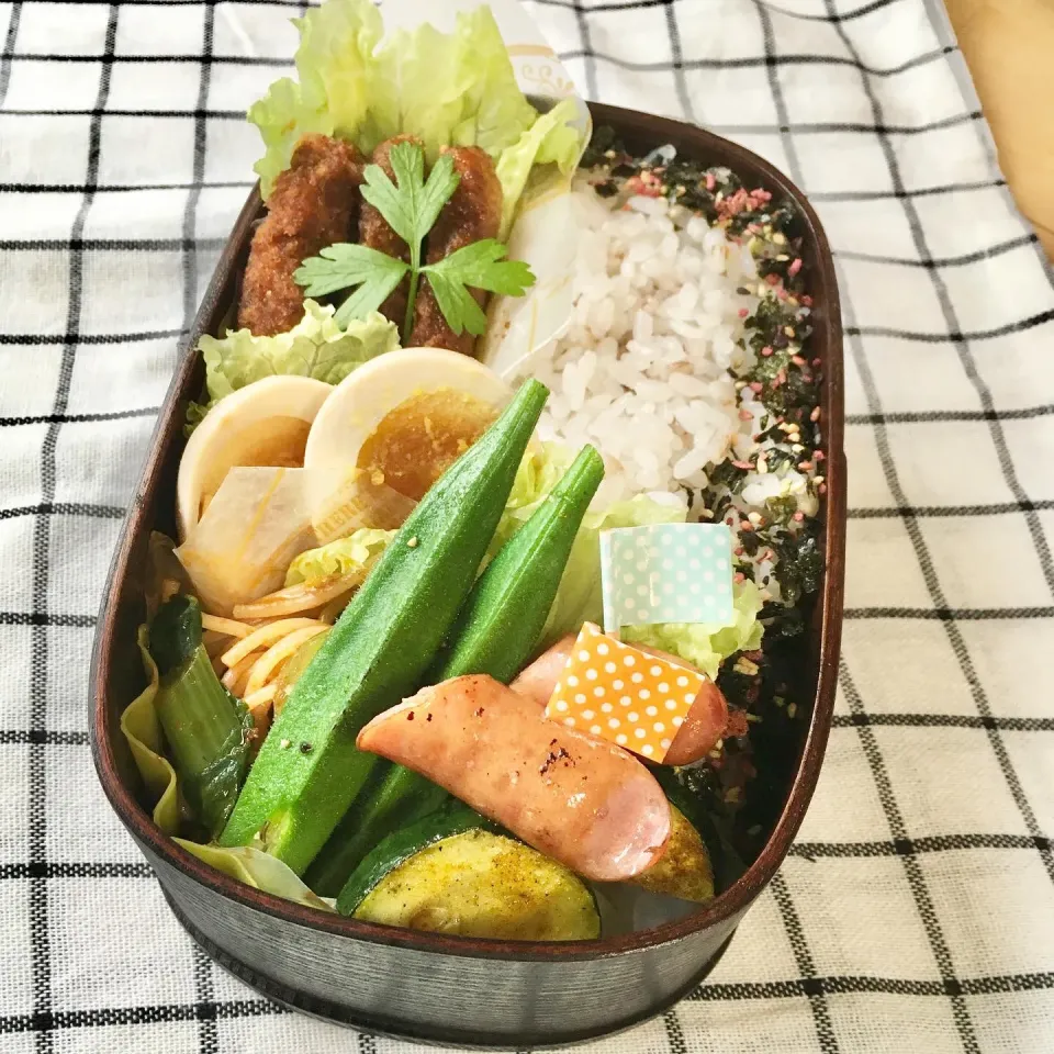 今日のパパ弁当はソース豚ヒレカツ弁当♪|key♪さん