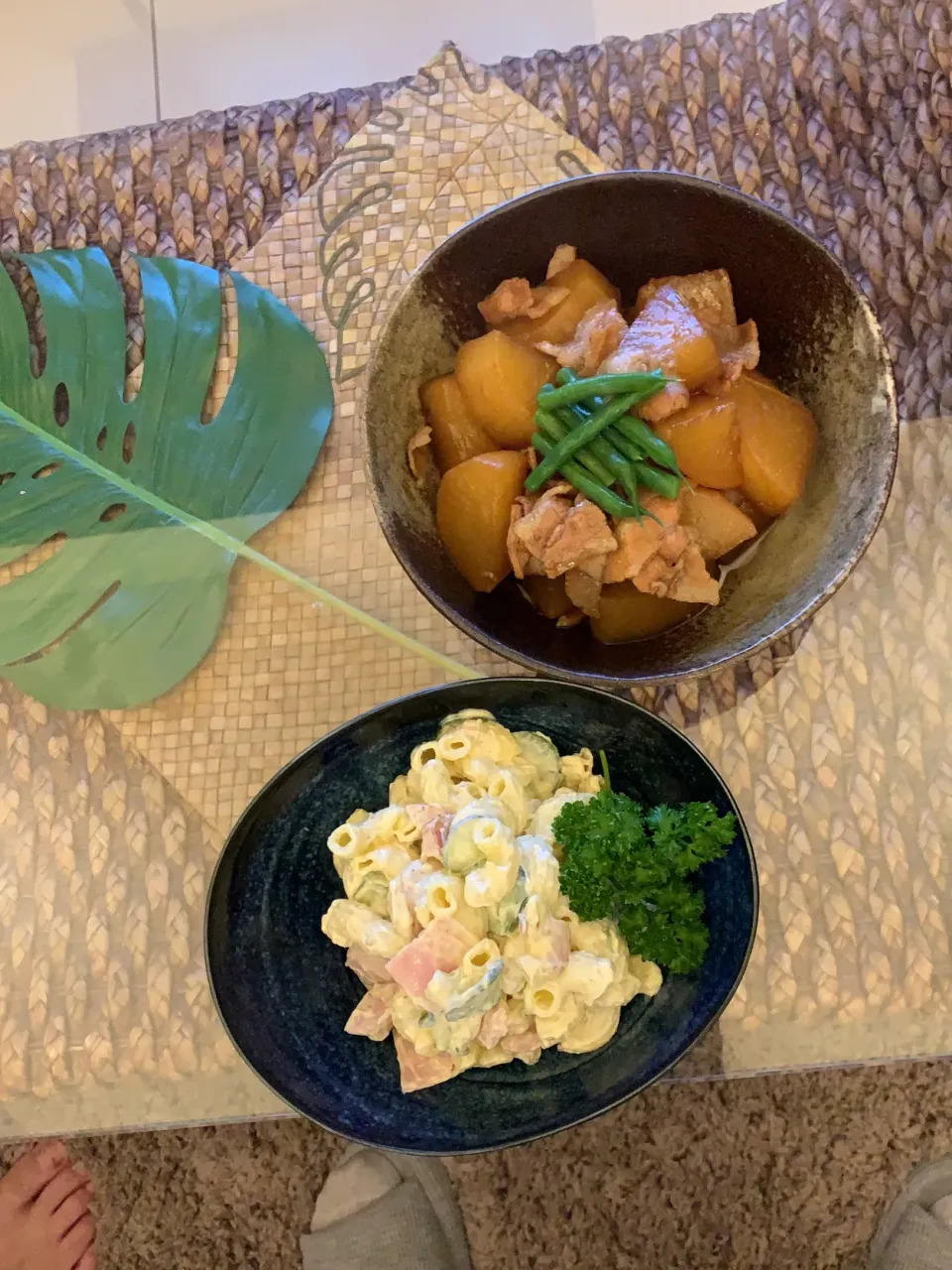 大根豚バラ肉😊マカロニサラダです💕|ぽんぽんさん