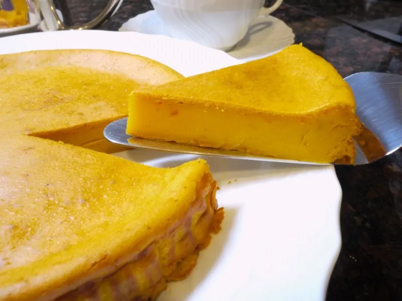 混ぜるだけで簡単かぼちゃチーズケーキ #AllAbout|All About 料理レシピさん