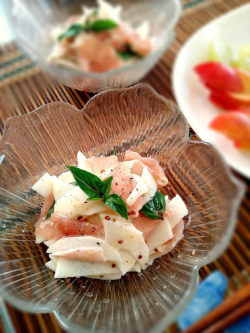 パパ氏さんの料理 ともきーた (伊藤 智子)さんの料理 🆔382445                                                                 生ハムと長芋のマリネ 💕|まめころさん