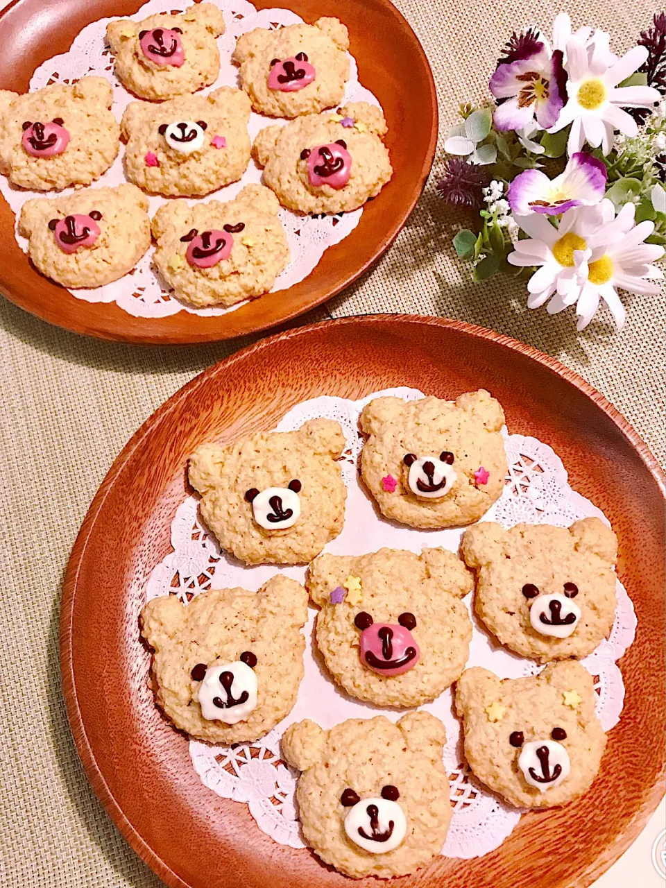 🐻くまさんオートミールクッキー🐻|ちゃべさん