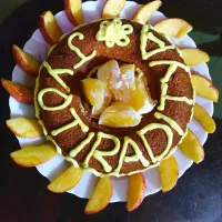 Snapdishの料理写真:Birthday cake with fruits|Rasmita Mohantyさん