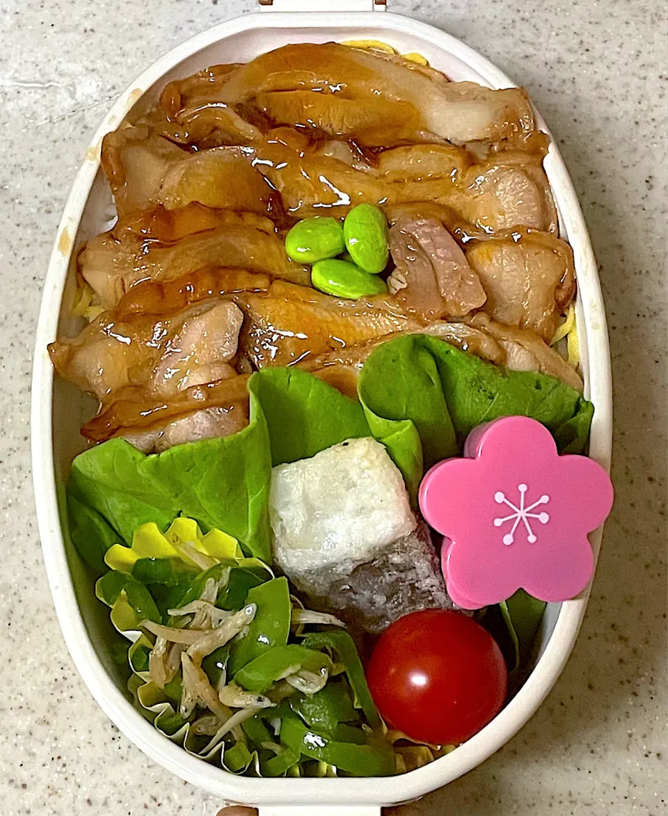 Snapdishの料理写真:鶏の蒲焼き丼弁当|besさん