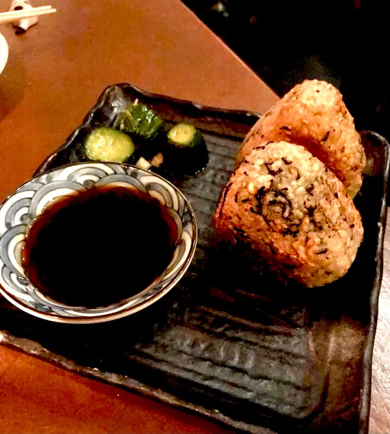 Snapdishの料理写真:Yaki Onigiri (Izakaya grilled rice balls)|gonbenさん