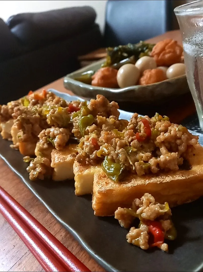 Snapdishの料理写真:ししとう肉味噌|まりおさん