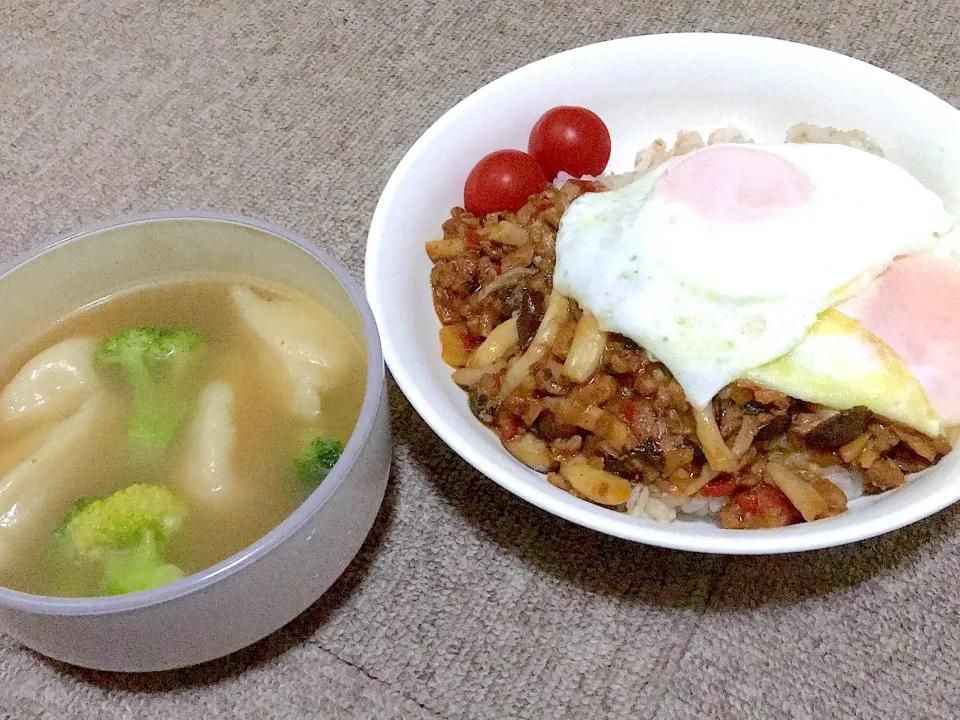 旦那ちゃん晩御飯😊|ちゃびきゅさん