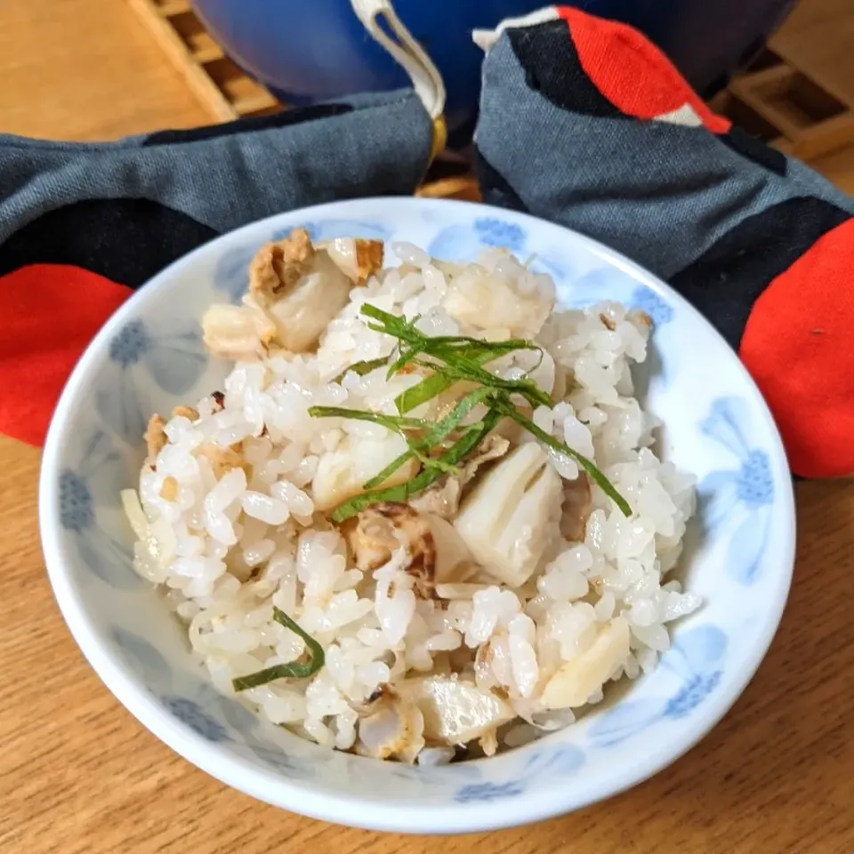 ベビー帆立の炊き込みご飯|しほさん