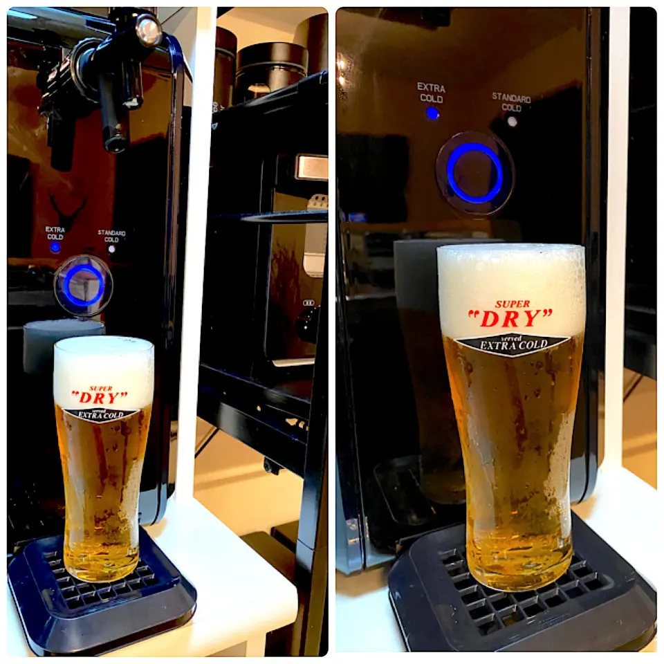 Snapdishの料理写真:昨日届いた生ビールサーバーで、氷点下生ビール🍺|yokoさん