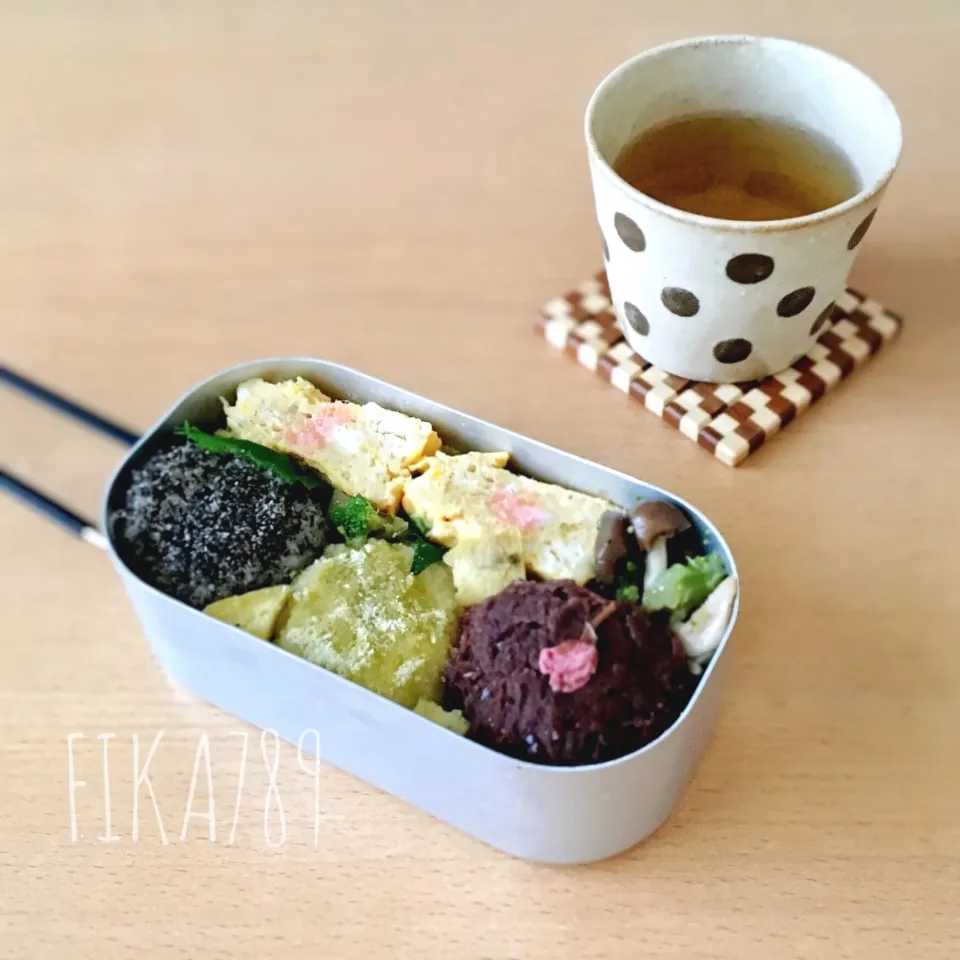 流行りのメスティン　で　おはぎ弁当|FIKA789さん