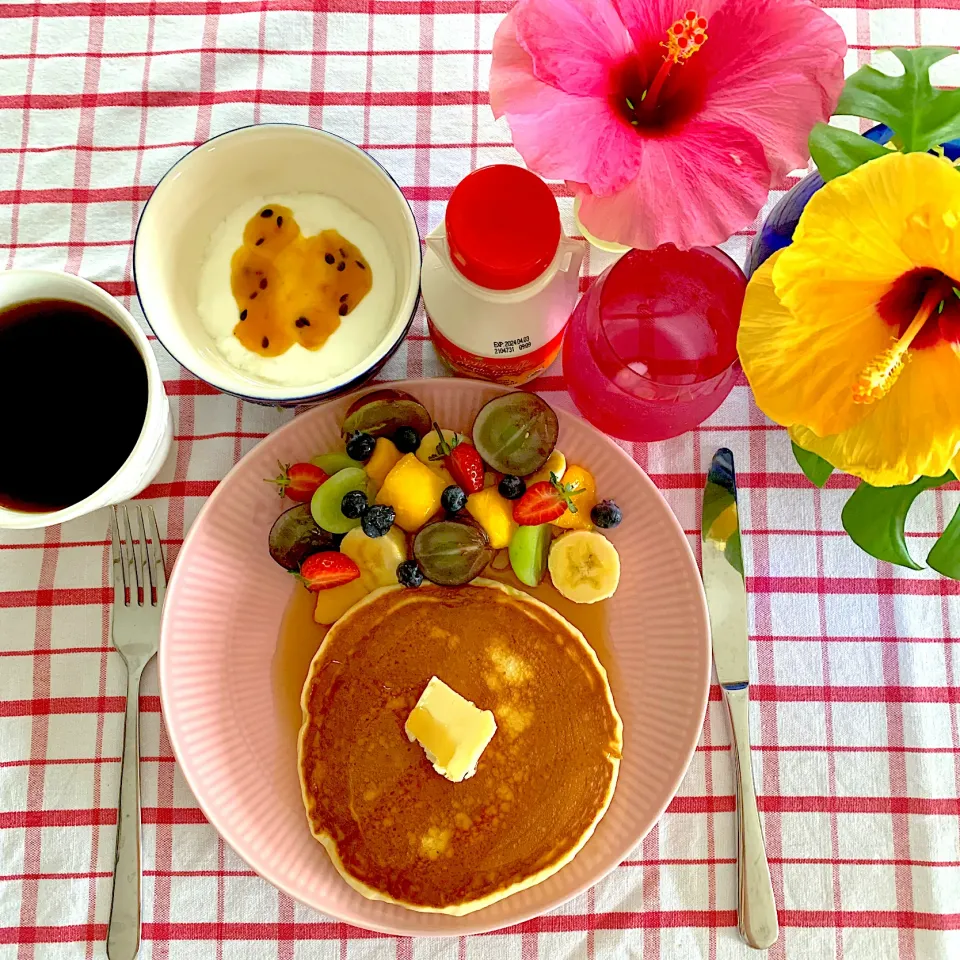 Snapdishの料理写真:🌼花とモーニングプレート🌼|あっちゃんさん