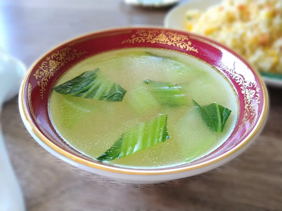 青梗菜と干し海老のとろみスープ|古尾谷りかこさん