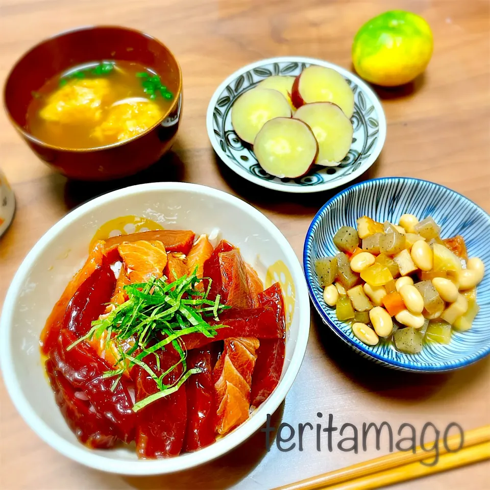 Snapdishの料理写真:マグロ漬け丼|teritamagoさん