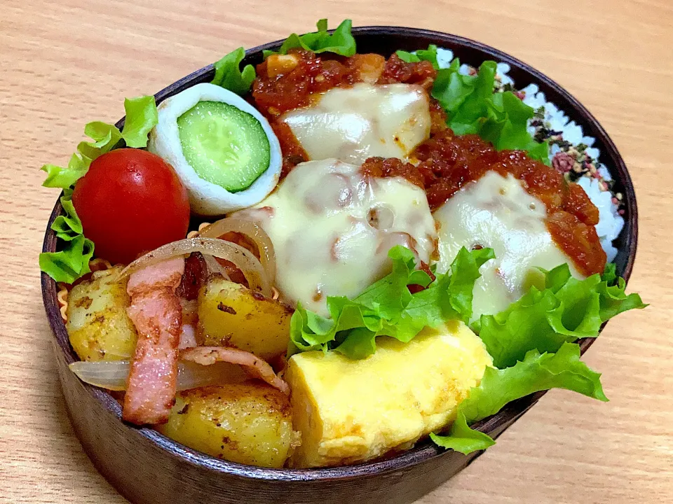 鶏肉のトマト煮弁当|ちかちかさん