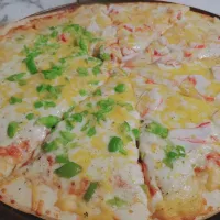 Snapdishの料理写真:seafood and vegi mix pizza😁|coraさん