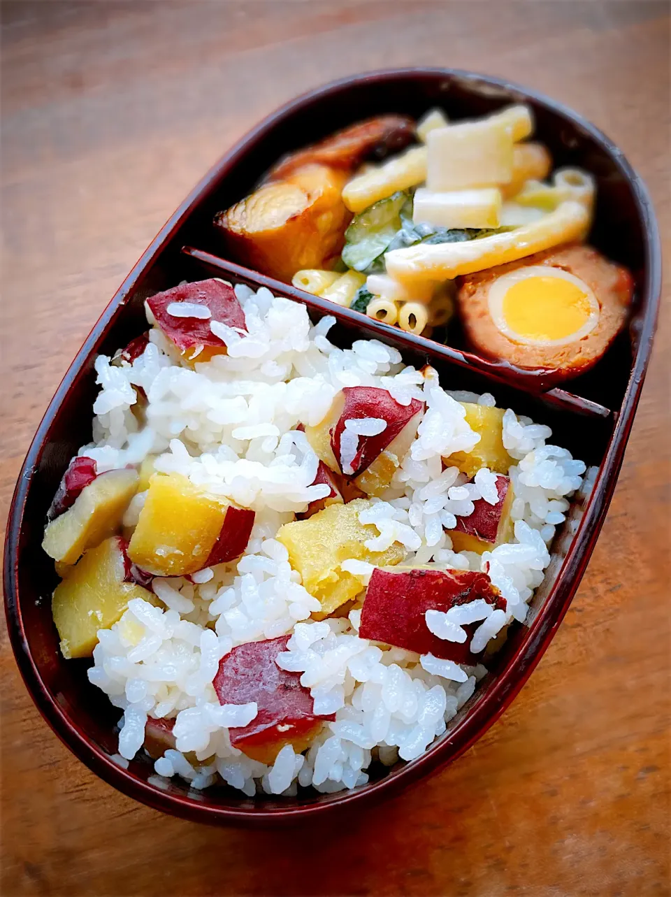 今日のお弁当・さつま芋炊き込み|akiさん