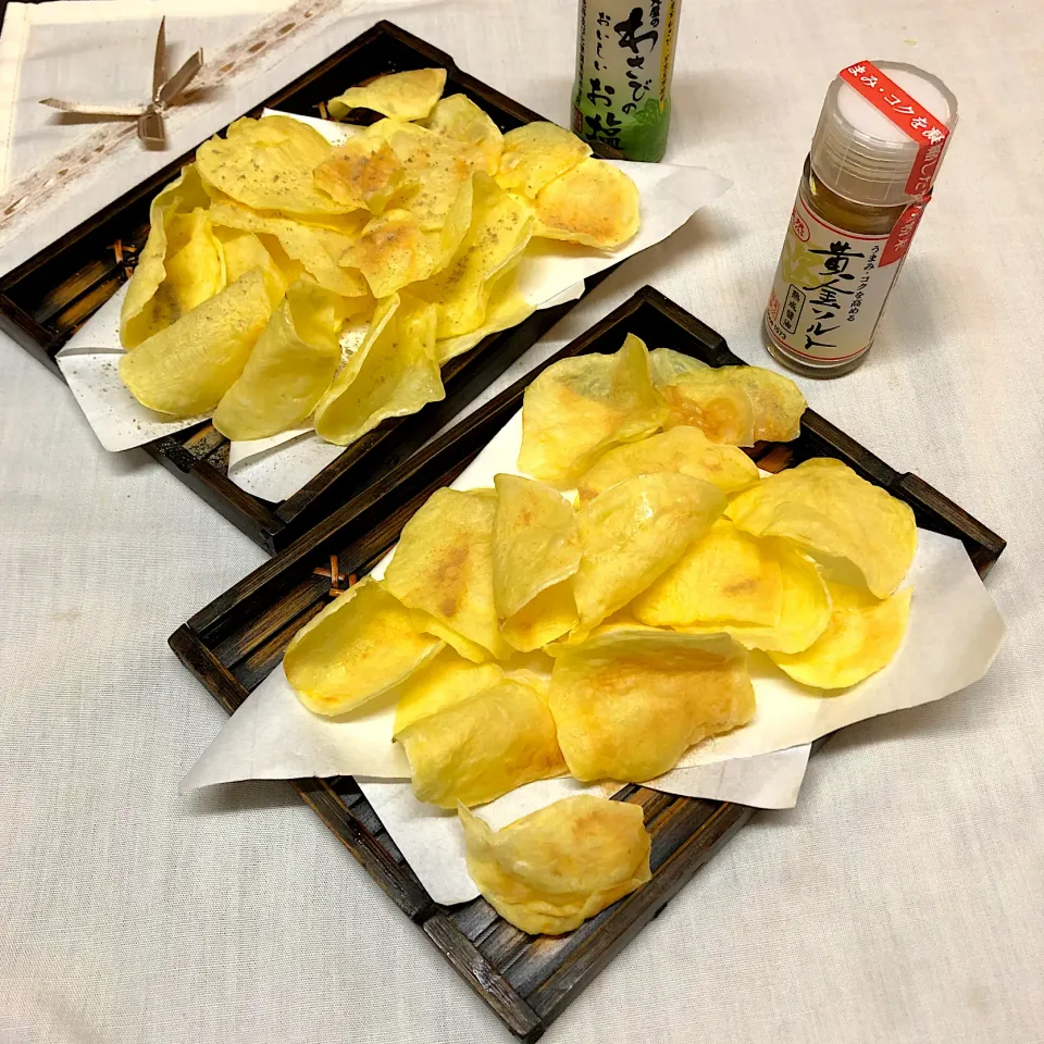 ポテトチップス🥔黄金醤油パウダー&わさび塩|henryさん