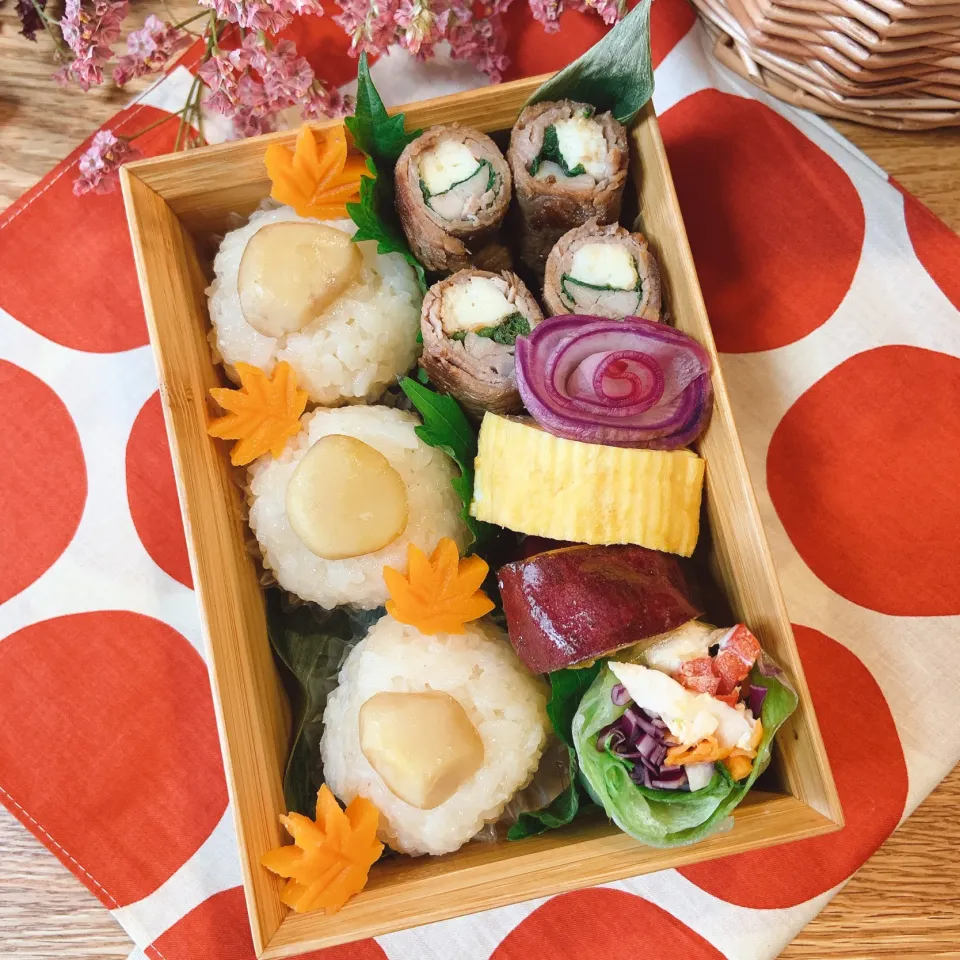 栗おこわのお弁当|ふわくまさん