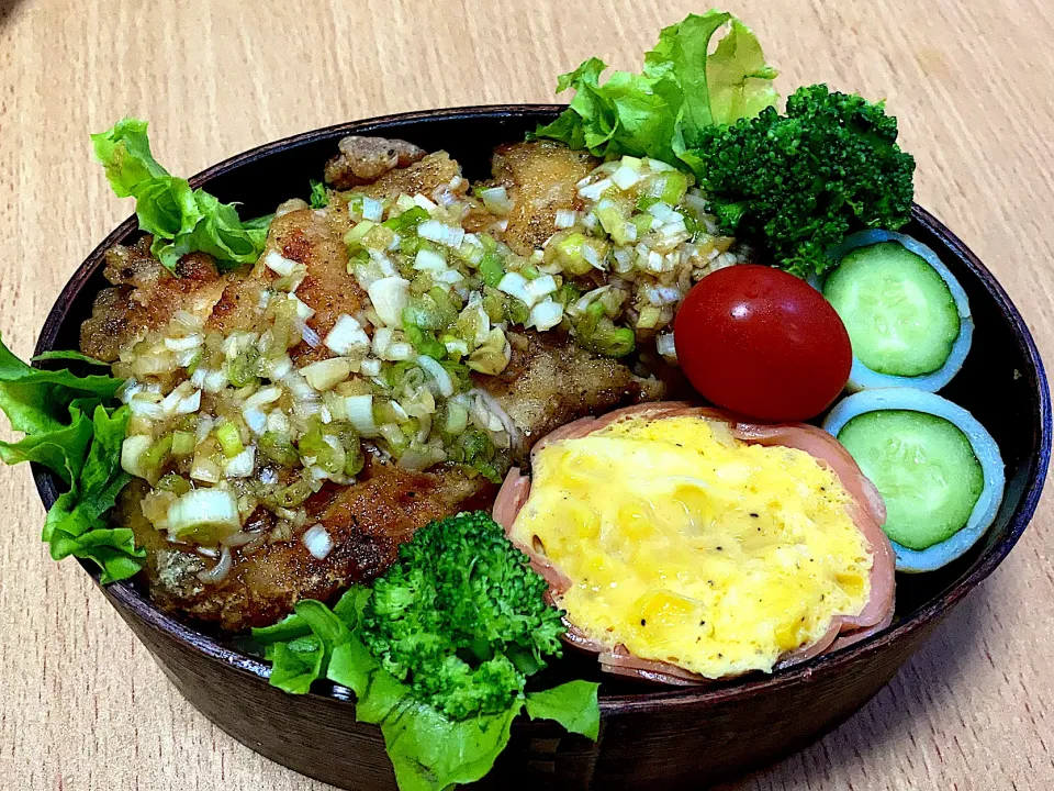 鶏肉の油淋鶏弁当|ちかちかさん