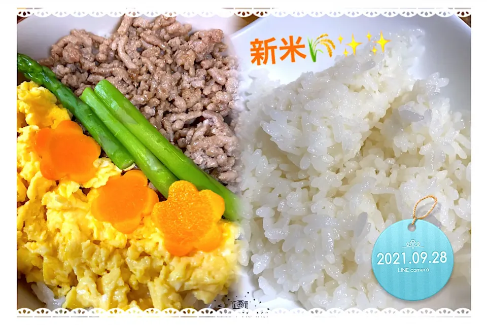 2021🌾新米で、そぼろご飯|harutomomamaさん