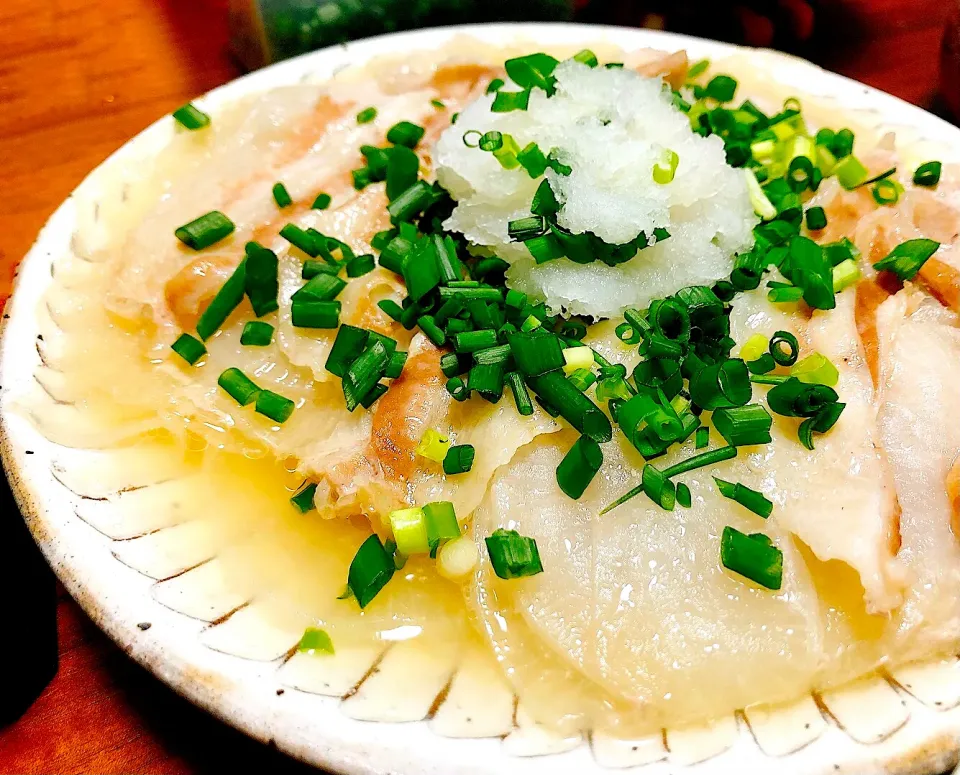 ⭐️9.28🌙夜おかず⭐️フライパンで作る！豚バラと大根の重ねミルフィーユ煮♪|さとみさん