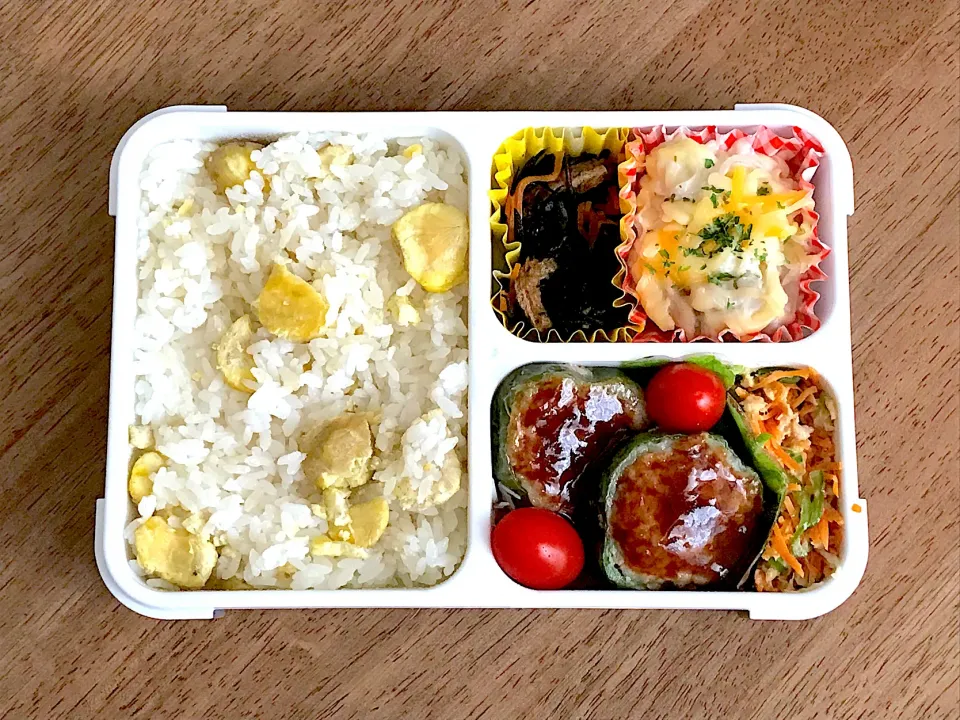 ピーマンの肉詰め弁当|703さん