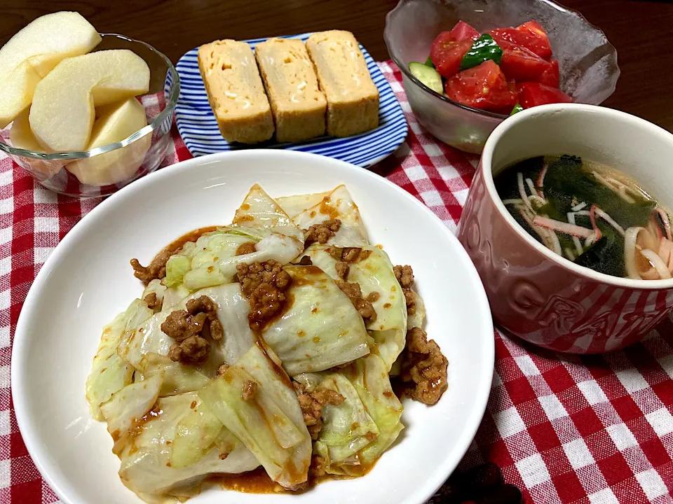 Snapdishの料理写真:肉みそキャベツ炒め|Emiさん